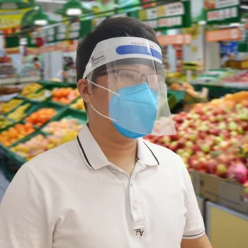 

2PCS Transparent Safety Face Shield Full Face Cover Protective Film Tool Other Personal Protective Equipment