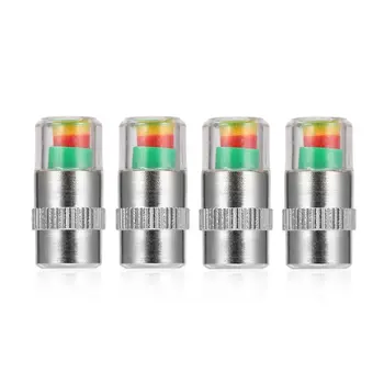

New New 1 Set 4pcs Car Tyre Tire Pressure Monitor Indicator Valve Stem Cap Sensor 3 Color Eye Alert hot selling