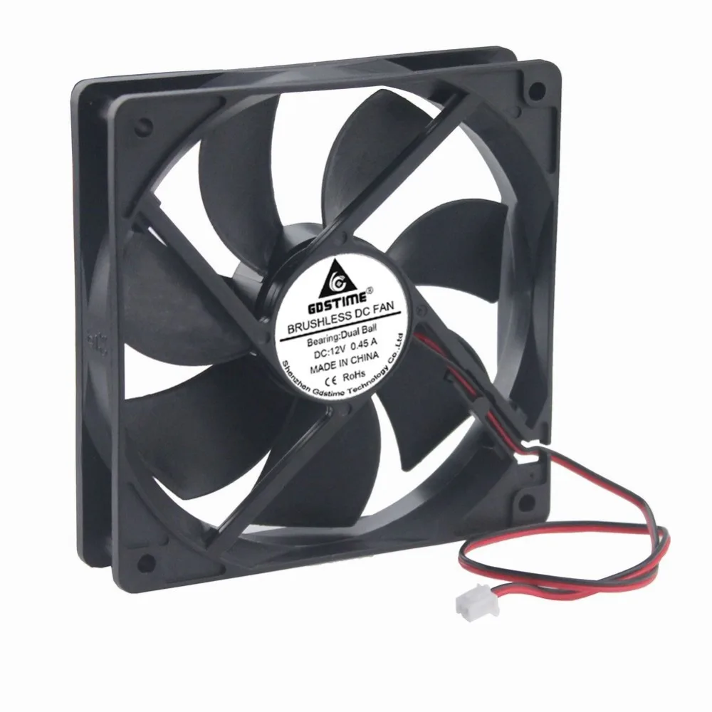 120mm ball 12v fan 6