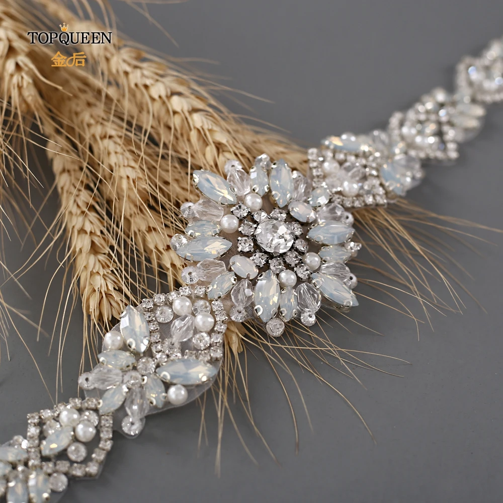 TOPQUEEN S408 марокканское свадебное платье с поясом бриллиантовый цветок лента с кристаллами стразами пояс украшенный камнями ремни для женщин
