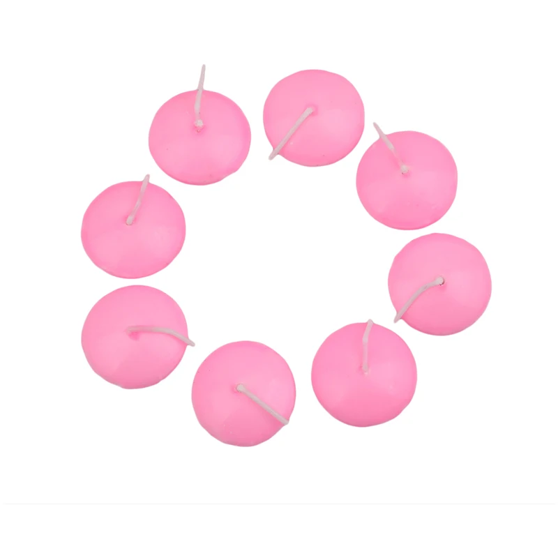 PINK 10 шт. маленькие неароматизированные плавающие свечи, новогоднее, Рождественское украшение, горячая распродажа, для свадебной вечеринки, события, домашний декор, свечи - Цвет: PINK