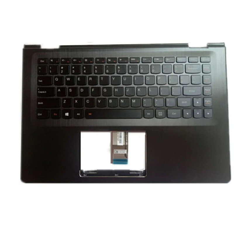 Подлокотник для ноутбука uppe чехол с американской версией клавиатуры для lenovo YOGA 500-14IBD 500-14ISK 500-14IHW с подсветкой - Color: black  C no backlit