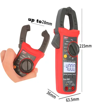 

UNI-T Digital Clamp Meter UT203+ AC DC Current Amperimetro Tester Clamp Multimeter Resistance Frequency