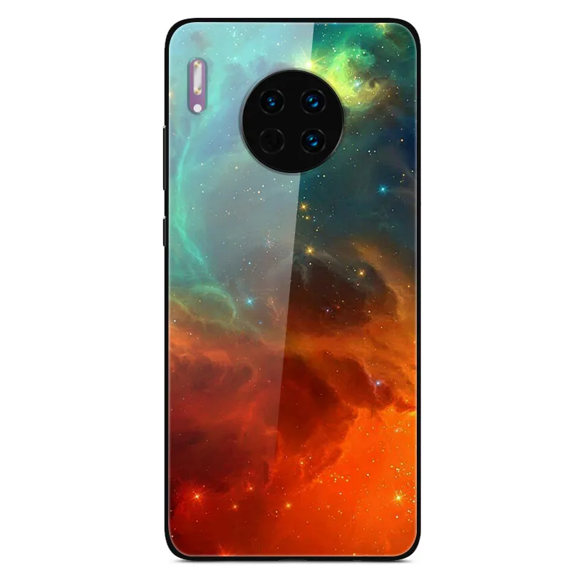 33 Для huawei mate 30 Pro Чехол из закаленного стекла, планета космос, чехол из стекла для huawei mate 30 mate 30 Pro 30Pro Coque Shell Для huawei mate 30 Lite 30 Lite, стеклянный чехол - Цвет: 33