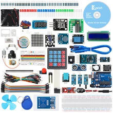 Keywish RFID супер стартовый набор для Arduino R3 с 34 уроками, полный модуль, Без припоя, поддержка управления приложением и царапин Mblock