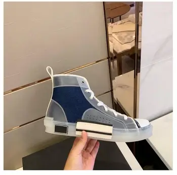 

2020 European Grand Prix New Washed Denim Breathable Sneakers Sports Tourism Leisure Youth Shoes Platform