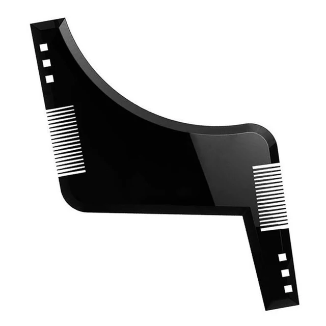 Fashion Beard Styling Template Comb New Barber Tool Mustache Symmetry Trimming Styling Stencil 3 Colors Optional Styling comb 6