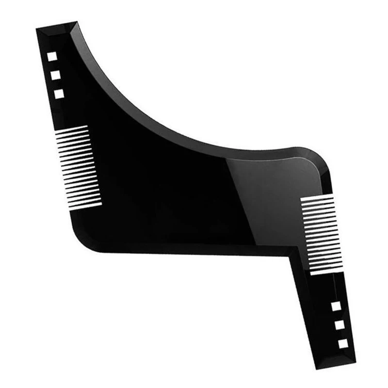 Fashion Beard Styling Template Comb New Barber Tool Mustache Symmetry Trimming Styling Stencil 3 Colors Optional Styling comb 6