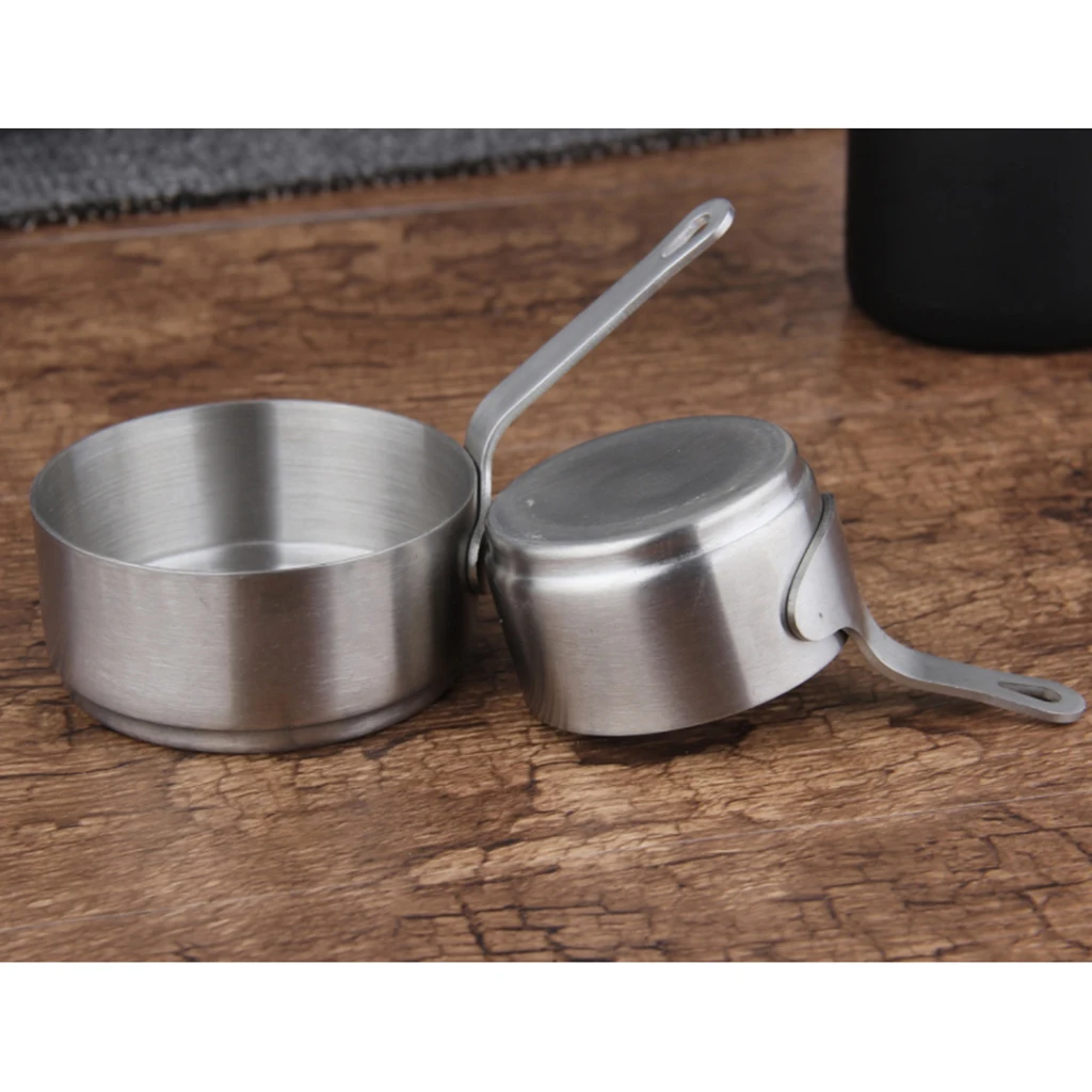 2pcs Nonstick Saucepan Mini Milk Pan Pot for Home Kitchen or Restaurant 50ml