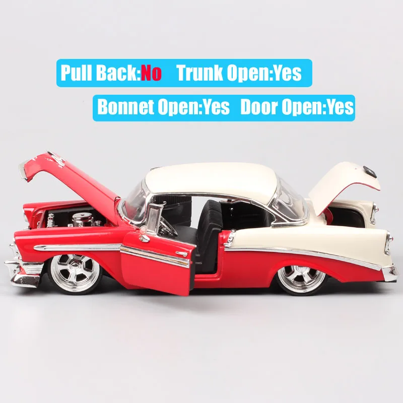 Детские 1:24 винтажные Jada старое 1956 chevrolet bel air hardtop chevy wagon металлические Литые и игрушечные машинки Миниатюрные модели автомобилей