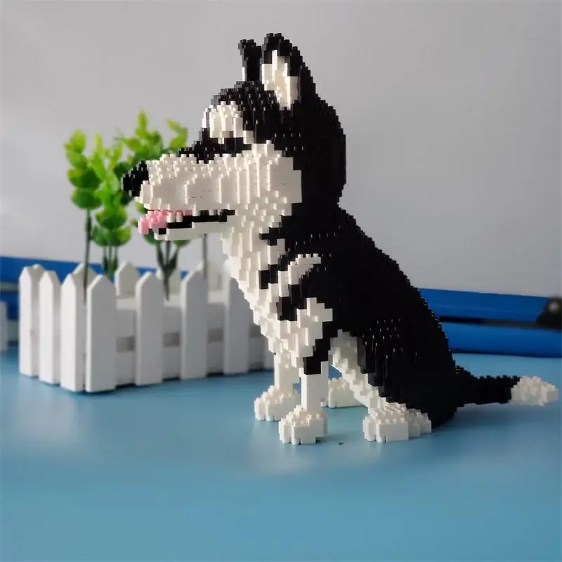 Balody мини блоки Милая корги собака Пластиковая строительная игрушка животный