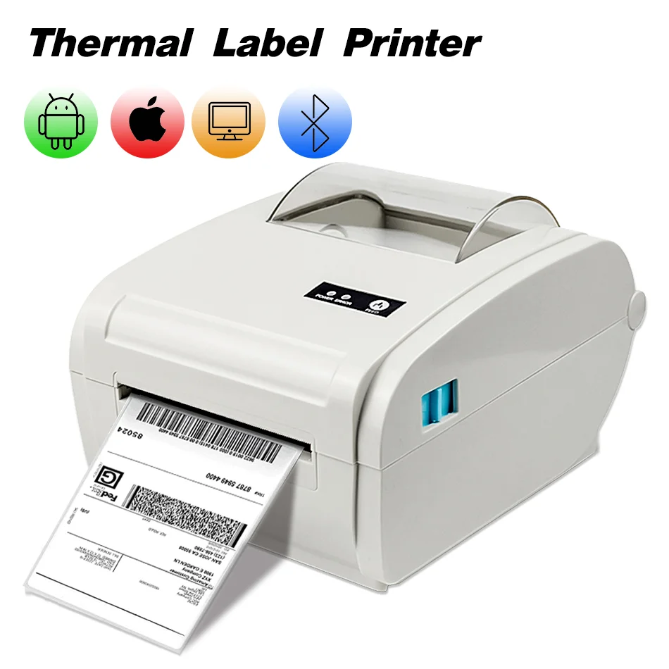 4 Inci Thermal Barcode Printer Label Printer Pengiriman Label Printer 100*150 UPS USPS Pengiriman Express Label Printer Kertas