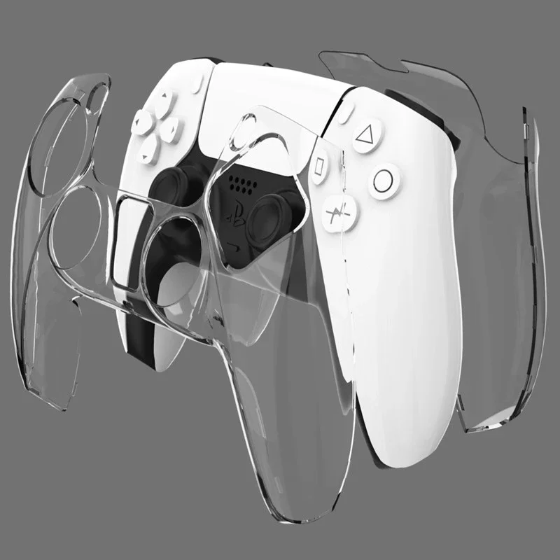 

Aolion Soft ABS Clear Fully fit Shell Case Cover For SONY Playstation 5 For PS5 Controller Protection Case For PS5 Gamepad