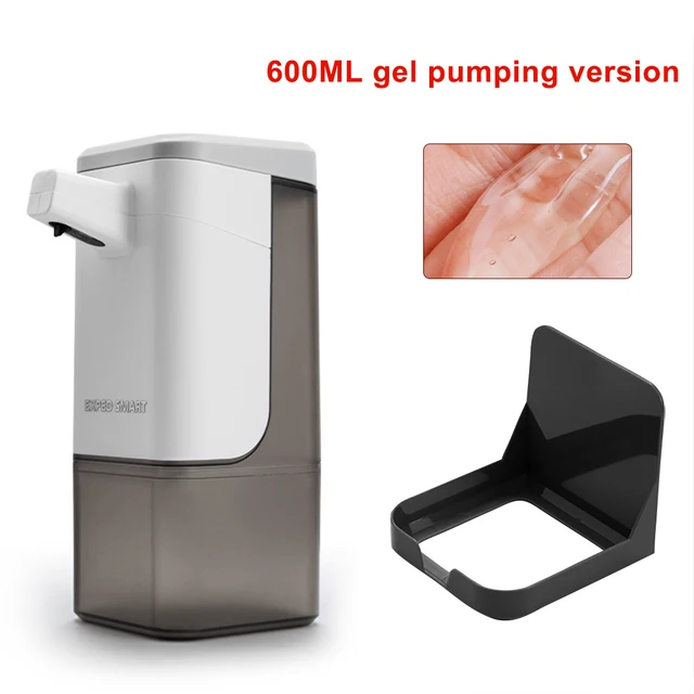 600ml Touchless Automatic Soap Dispenser Infrared Induction Sensor Hand Washer Hand Sanitizer Bathroom Accessories White Fluid Type