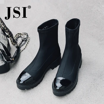 

JSI Women Boots High Quality For Autumn Winter Boots Shoes Woman Casual Comfortable Botas Mujer Fashion Low Heels Bootes JO200