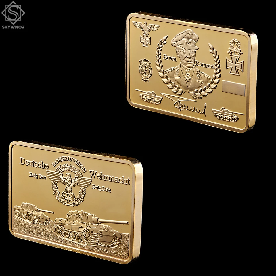 1891-1944 Вторая мировая война Erwin Rommel Deutsche Wehrmacht Gold ...