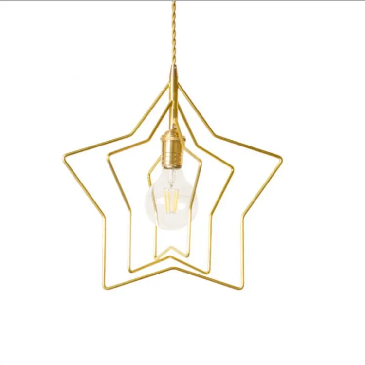 

Cross Border Northern European-Style Brass Single-head Restaurant Chandelier Bedroom Bar Counter Simple Light Luxury Gold Platin
