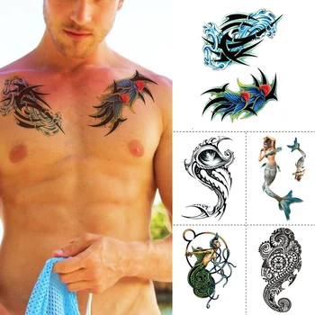 

Barbed Temporary Tattoos set, Mens Womens, Kids, Ttribal Tattoo Transfer