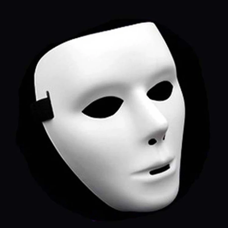 Новый тип jabbawockeez маска Танцевальная ПВХ чисто белая маски для