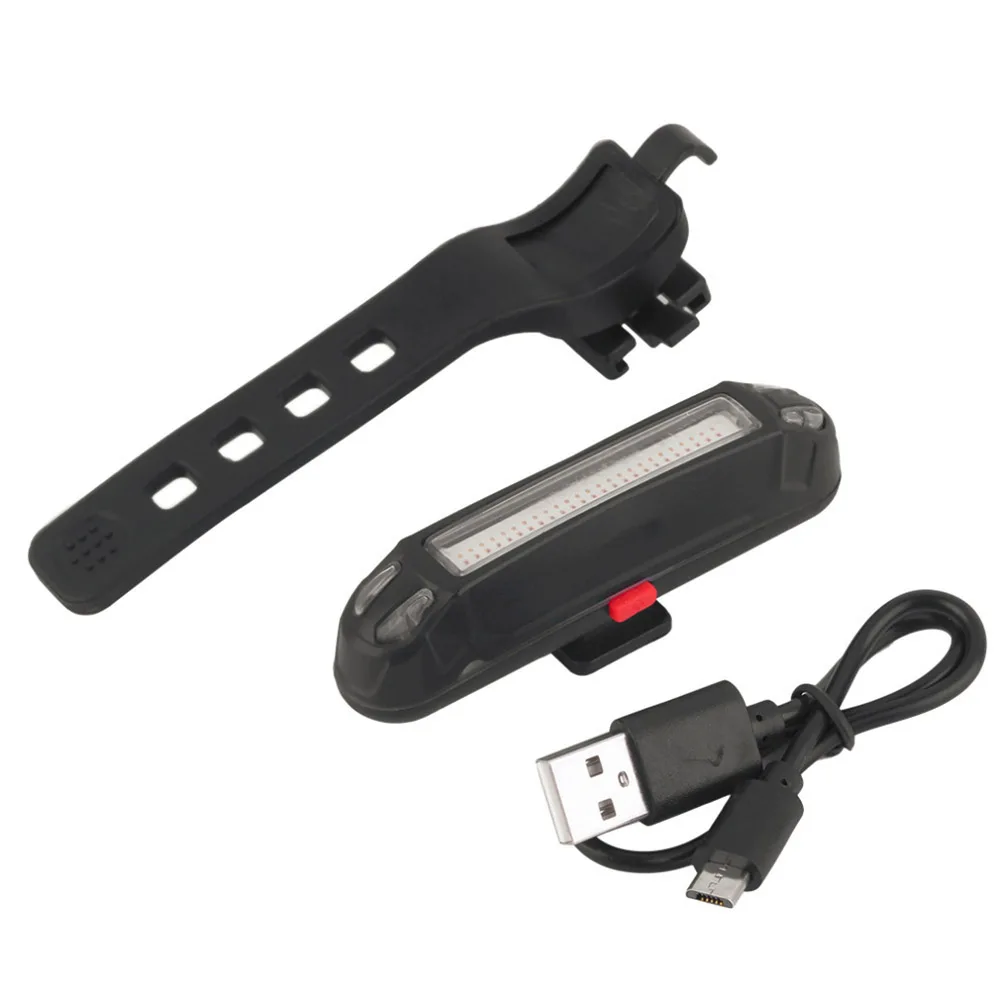 COB Rear Bike Light Taillight Safety Warning USB Rechargeable Bicycle Tail Comet LED Lamp THJ99