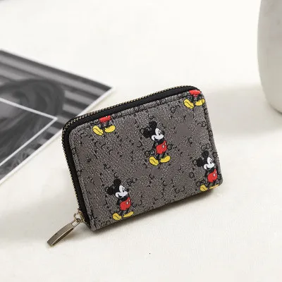 

Disney Mickey Mouse New Card Case Mickey Mouse Clutch Classic PU Leather Bag Coin Purse Simple Fashion Small Card Case SW-299