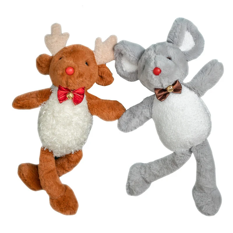 25 см Рождественский колокольчик олень Антилопа плюшевая игрушка в виде мыши вниз хлопок мягкие животные кукла дети игрушки подарок на