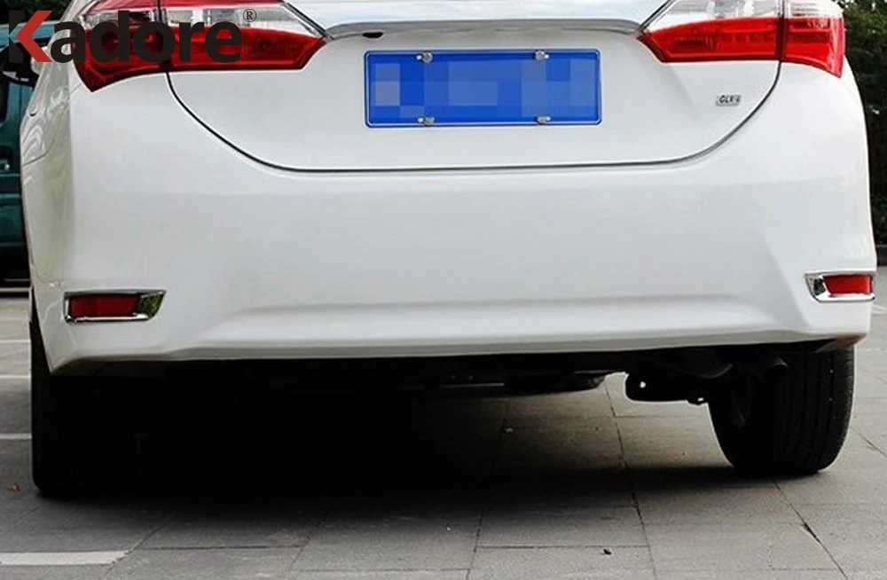 Для Toyota Corolla 2014 2015 2016 ABS хромированный задний отражатель противотуманная фара