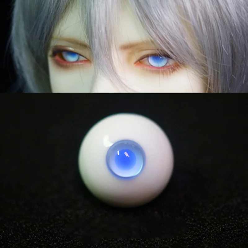 BJD Стекло ice blue 12/14/16 мм с небольшими радужной оболочки глаза для bjd кукла
