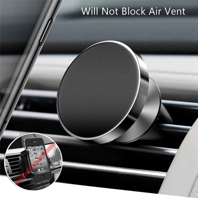 

360 Rotable Air Vent Magnetic Holder for Mobile Phone in Car GPS Navigation Universal Bracket Stand Magnet Car Phone Holder