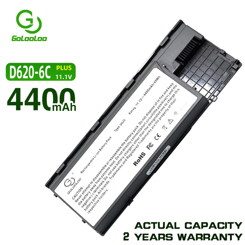 Golooloo Батарея для Dell Latitude D630 D620 D631 M2300 0KD491 0KD492 0KD494 0KD495 0NT379 0PC765 PD685 RD300 TC030 0GD775 |