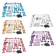

18 Types RC Upgrade Parts Kit for WLtoys 1/12 Scale 4WD Buggy Climbing Car CVD Link Rod Shock Mounts Replacement Accessory