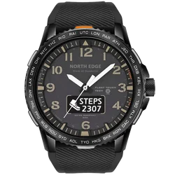 NORTHEDGE reloj deportivo Digital para hombre, pulsera militar resistente al agua hasta 50M, con Monitor de ritmo cardíaco y Bluetooth, Compatible
