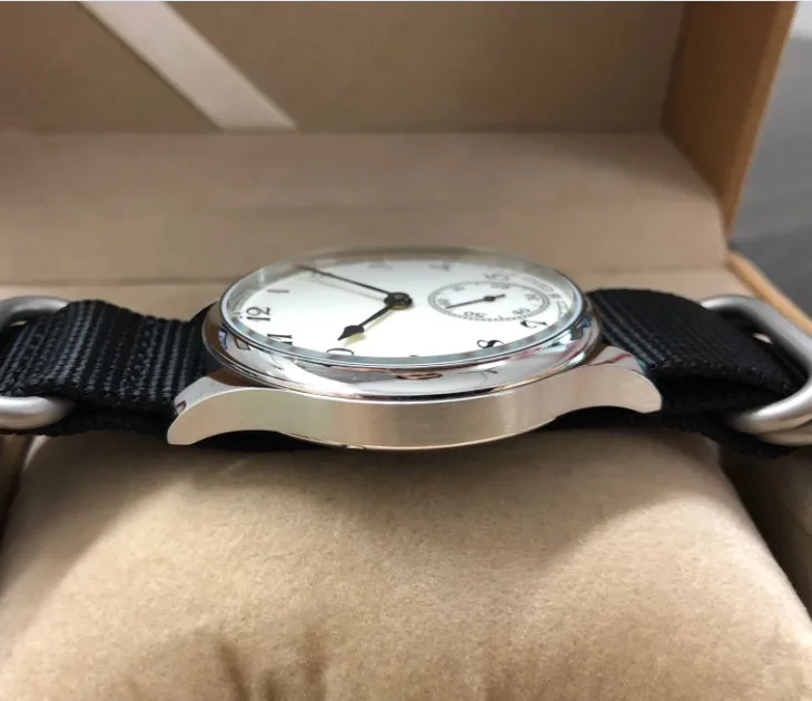 Sapphire Crystalnew fashion 44 мм без логотипа эмаль белый циферблат азиатские 6498 17