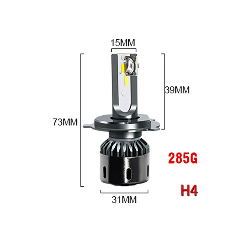 Комплект из 2 предметов, белый и желтый два цвета яркий 6000K H4 H1 H3 H7 H11 H13 Canbus 9005 9012 автомобилей головной светильник лампы 55 Вт 12000LM 12V светодиодный светильник
