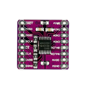 

CJMCU-1220 ADS1220 ADC SPI Low Power 24 Bit A/D Analog-to-Digital Converter Sensor Module Purple color