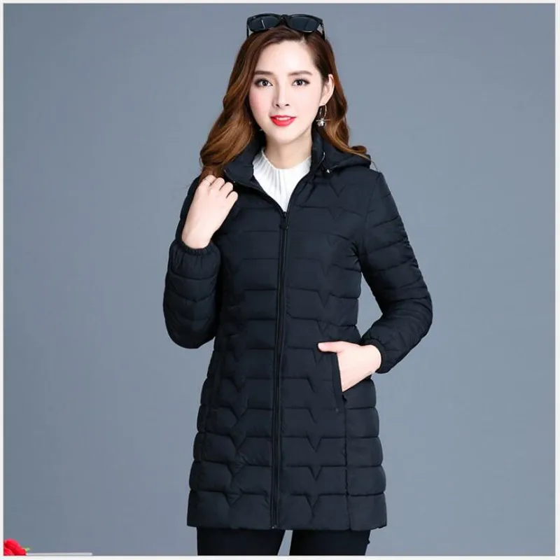 Зимние пальто для женщин, новая мода, тонкая верхняя одежда с капюшоном большого размера, Студенческая Женская парка, теплая хлопковая куртка, casacos de inverno G120