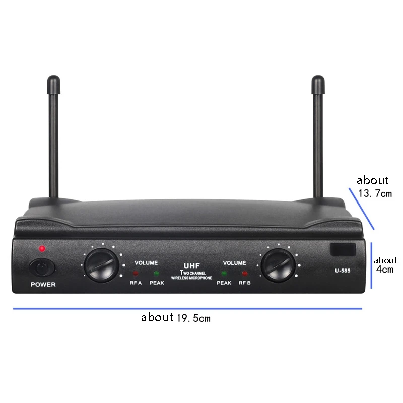 o UHF Wireless Microphone System Professional 2