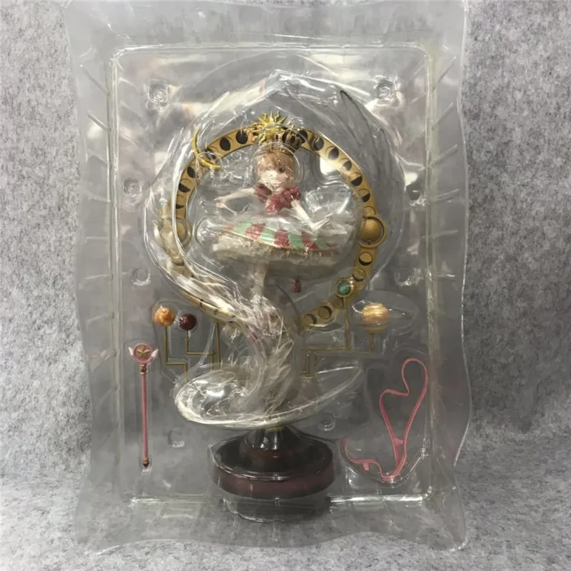 Карта аниме Captor Sakura прекрасный супер люкс издание Сакура статуя ПВХ фигурка Коллекция Модель игрушки B98 - Цвет: Многоцветный