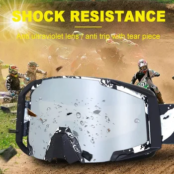

Men Women ATV Off-Road Racing Glasses Motocross Ski Dirt Bike Protective Outdoor Cycling Dustproof Motorcycle Goggles Sport