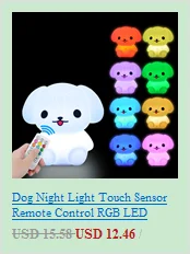 Silicone Penguin Night Light Touch Sensor Remote Control Dimming Timer Rechargeable RGB LED Night Lamp for Children Baby Gift mushroom night light