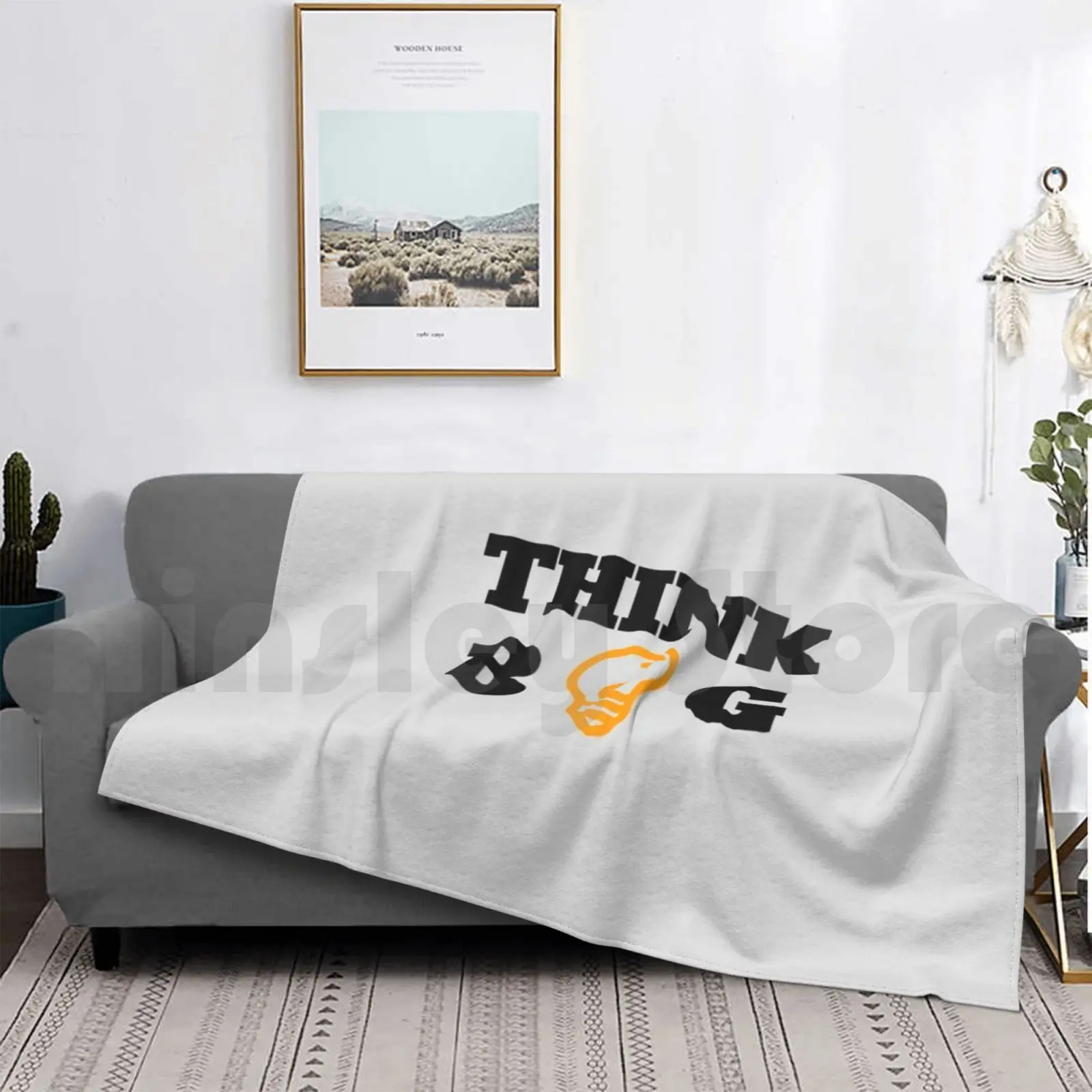 Coperta Pensa Grande Cappello Pensa Grande Motivazione Ottimismo Ottimista Ispirazione Ispirazione Grandezza