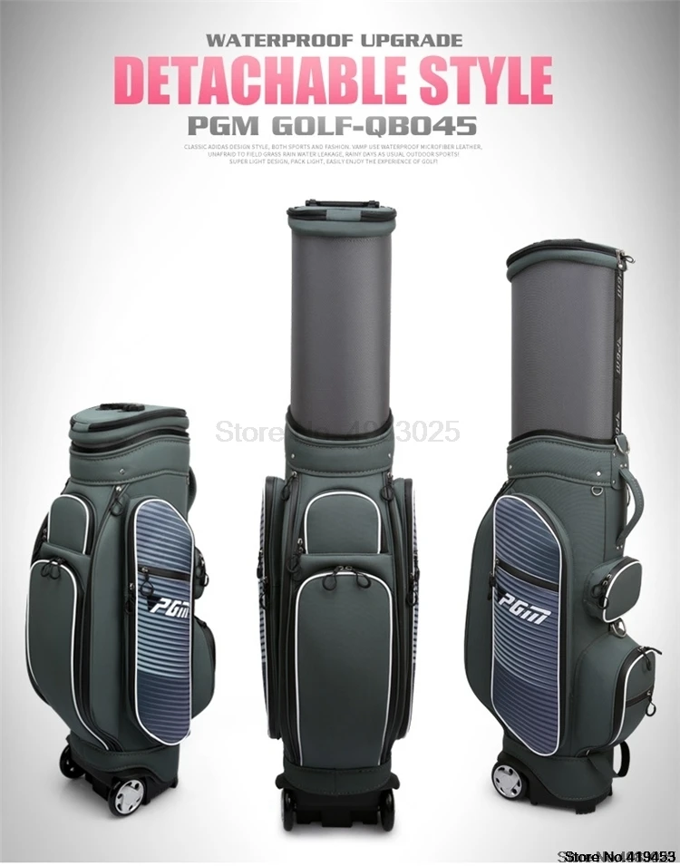 Pgm сумка для гольфа подставка для дисков Caddy подушка безопасности полета авиация многофункциональная вместительная сумка для гольфа