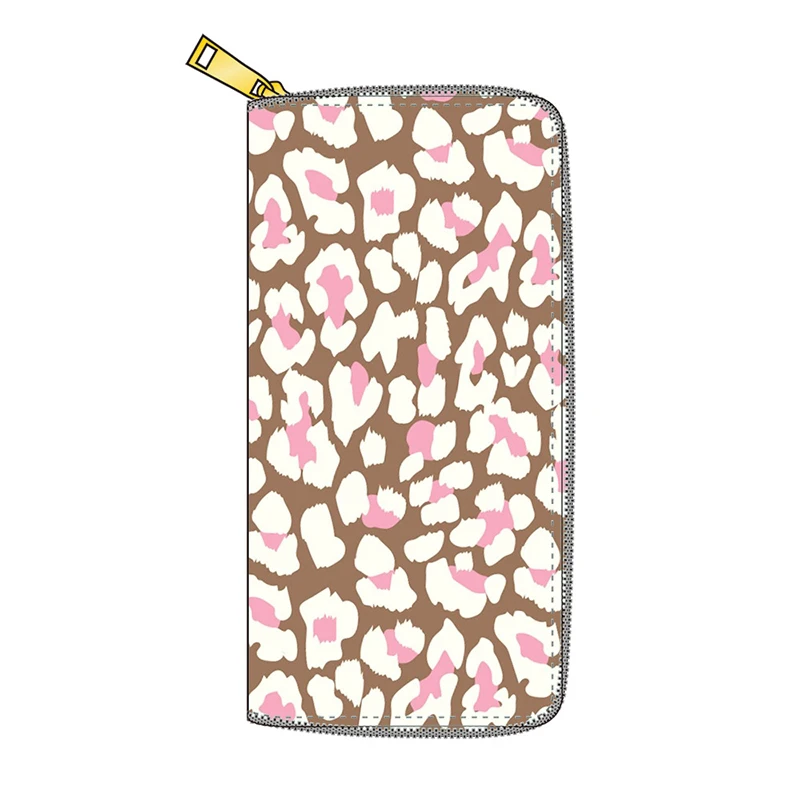 

Colorful Prined Phone Wallet with Zipper Long PU Leather Purse Gift Money Bag Card Holder Purse