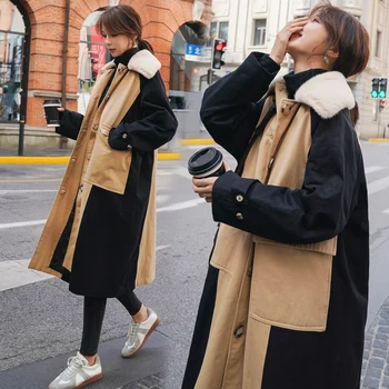 

2020 Fashion Large Size 6XL Women's Winter Cotton Coat Korean Loose Jacket Warm Windbreaker Cotton Clothing b16