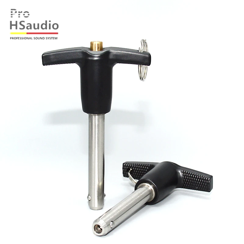 

ProHSaudio MT Series Line Array Stainless Steel Pin Lock,T-Shaped Ball Head Locking Pin Pull Ring Part Pin Fixed Pin