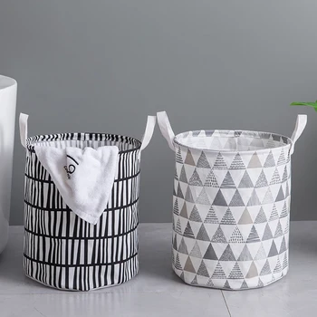 

Large Laundry Basket Horizontal Dirty Laundry Basket Waterproof With Lid Decorative Basket Foldable Canvas Laundry Hamper Bucket