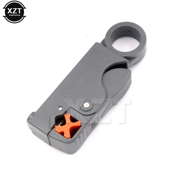 

New Household Tool Multifunction Rotary Coax Coaxial Cable Cutter Tool RG58 RG59 RG6 High Impact Material Wire Stripper
