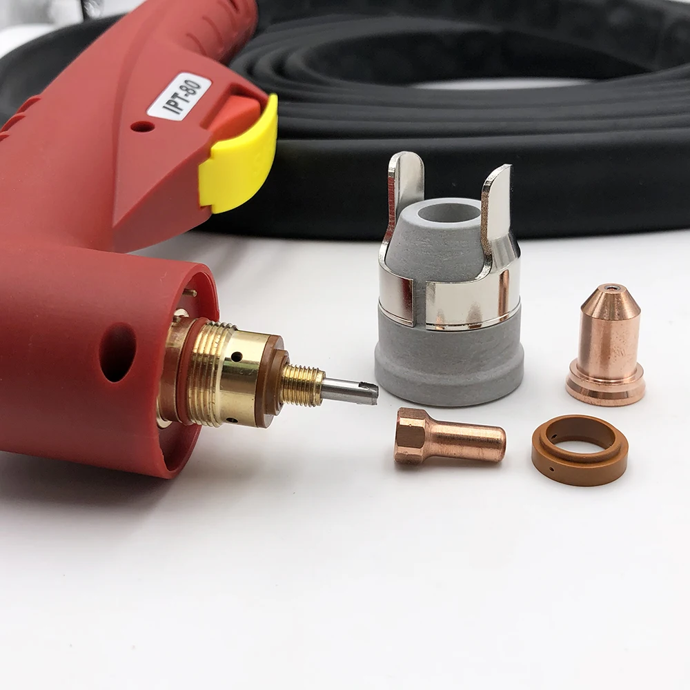 US $139.05 NO High Frequency Plasma cutting torch PT80 PTM80 IPT80 handhold manual torch with Central plug connector 6M