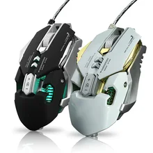 Проводная RGB игровая мышь 11 программируемых кнопок 3200 dpi Регулируемая игровая мышь с огненной кнопкой для ноутбука компьютера Pro Gamer