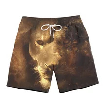 Высокая Температура 3D стильный животный принт мужские летние повседневные шорты пляжные вечерние мягкие шорты для серфинга